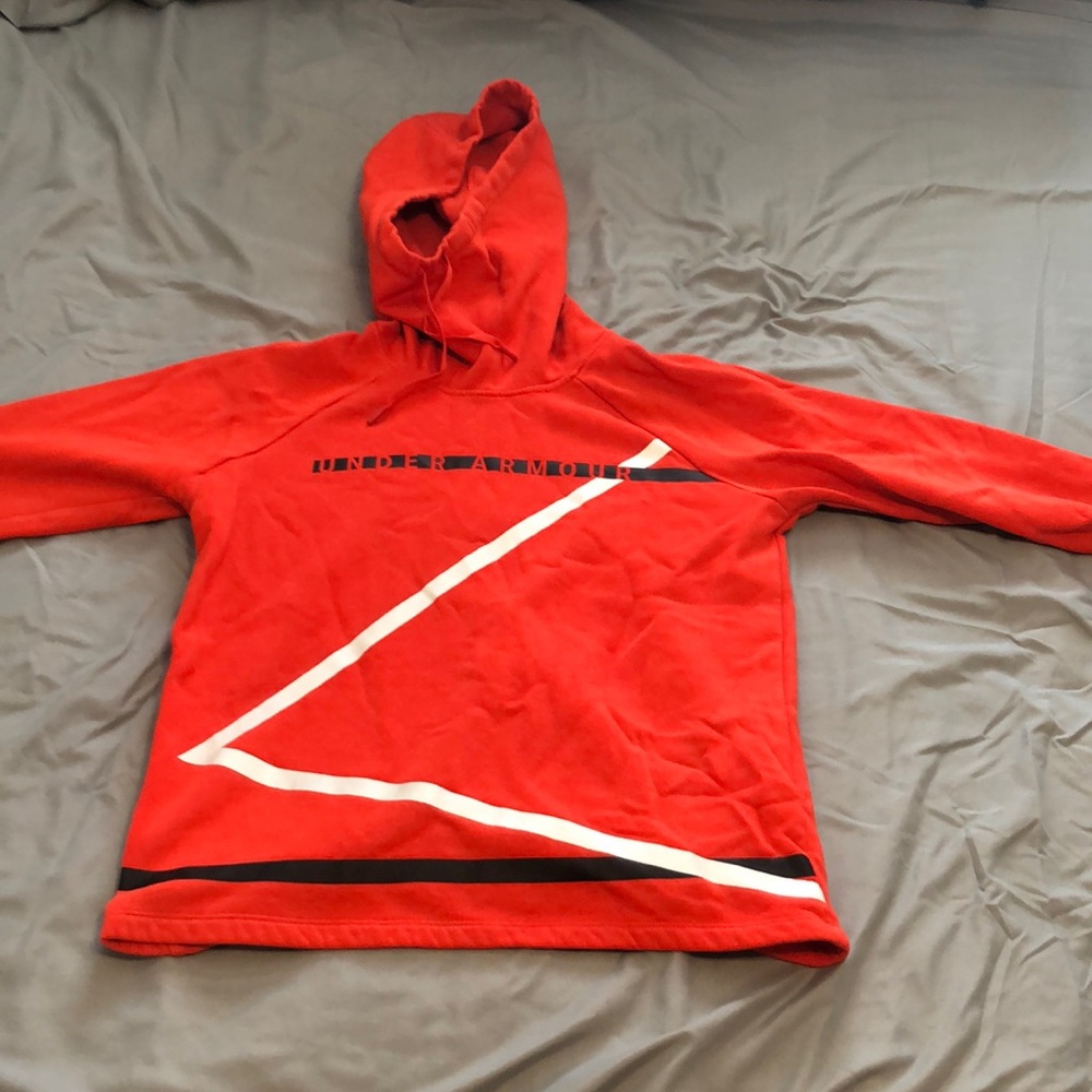 Orange under armor hoodie